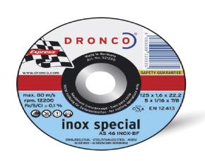Disco Corte Acero/Inox Special Hundido 7X1/16X7/8\
