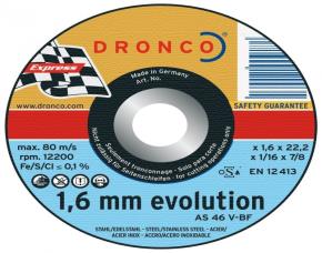 DISCO CORTE METAL/ACERO/INOX EVOLUTION HUNDIDO 9X5/64X7/8