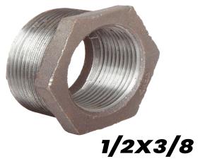 BUSHING HEXAGONAL GALVANIZADO 1/2X3/8\