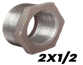 Bushing Hexagonal Galvanizado 2X1/2\
