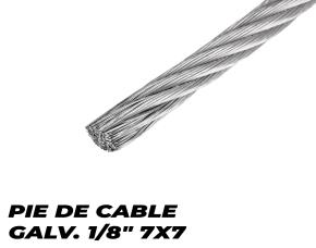 Pie D/Cable Galv. 1/8\