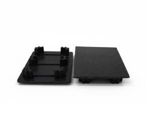 Juego De 2 Tapaderas Plasticas Para Vigueta 23/4X 4 3/4 De Madera Plastica Dark Grey