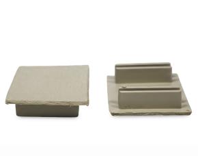 Juego De 2 Tapaderas Plasticas Para Vigueta 2 3/8X15/8 De Madera Plastica Sand White