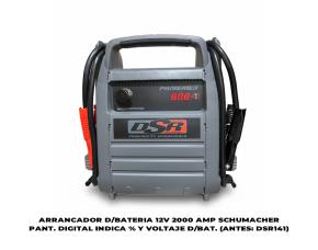 Arrancador D/Bateria 12V 2000 Amp Schumacher Pant. Digital Indica % Y Voltaje D/Bat. (Antes: D...