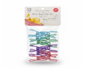 Paq. 12 Pinzas Basicas Para Cerrar Bolsas