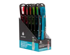 Set 2 Cepillos Para Limpiar Botellas Y Pajillas