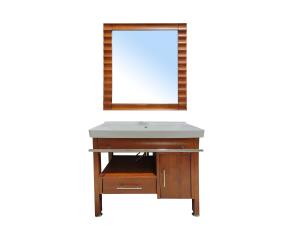 Jgo. Mueb./Baño C/Lavabo/Espejo  2 Gab.  Cherry