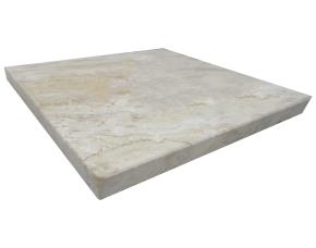 Top De Marmol  Napoles Beige Con Back Splash Biselado 0.615X0.46Mt