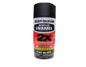 Pintura Spray Acrilica Negro Mate Para Automovil 340Gr, Rust-Oleum