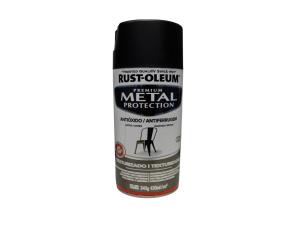 PINTURA SPRAY ANTICORROSIVO NEGRO TEXTURIZADO 340GR, RUST-OLEUM