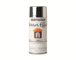 PINTURA SPRAY EFECTO ESPEJO PLATA BRILLO INTER.6 OZ, P/USO VIDRIO Y ACRILICO TRANSP