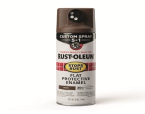PINTURA SPRAY PROTECTOR CAFE MATE 12 OZ, 5 EN 1 INTER/EXTER, BASE ACEITE, RUST-OLEUM