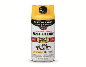 Pintura Spray Prot.amarillo Brillo C/Efecto Rayos D Sol 12 Oz, 5En1 Int/Ext, Base Aceite, Rust...