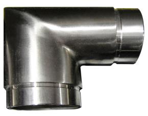 Codo 90 Grado Recto Acero Inox Cepillado 304, 42.4Mm