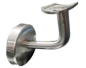 Soporte Curvo P/ Pared Base Fija Acero Inox Cepillado 304, 42.4Mm
