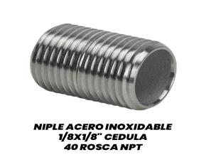 Niple Acero Inoxidable 1/8X1/8\