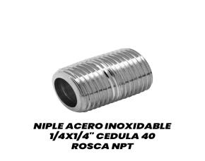 Niple Acero Inoxidable 1/4X1/4\