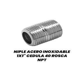 Niple Acero Inoxidable 1X1\