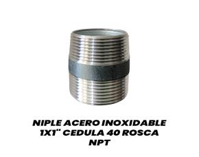 Niple Acero Inoxidable 1X1X2\