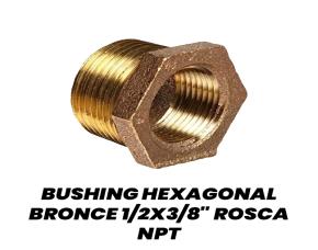 Bushing Hexagonal Bronce 1/2X3/8\