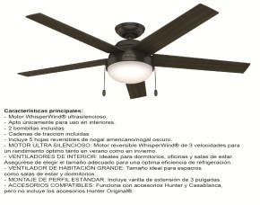 Ventilador Techo Anslee 52\