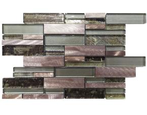 Pliego Mosaico De Vidrio 30X35Cm(304X348Mm) (15X48+15X98+32X98)X8Mm