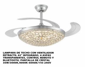 Lampara De Techo Con Ventilador .Retractil 42\