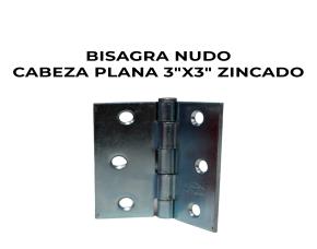 Bisagra Nudo Cabeza Plana 3\