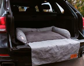 Cama P/Mascotas Uso En Automovil Color Gris