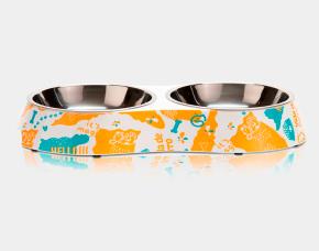 Tazon Doble Grande P/Perro 13X7X2.5\