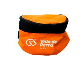 Plato De Viaje P/Mascotas Color Naranja