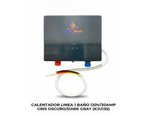 Calentador Linea 1 Baño 120V/30Amp Gris Oscuro/Dark Gray (Kju135)