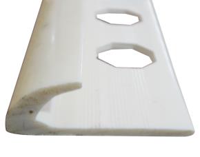 Moldura  Para Ceramica  Maciza Marfil Conprot. Uv 10Mmx2.50Mts