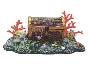 Accesorio Para Pecera Cofre De Tesoro