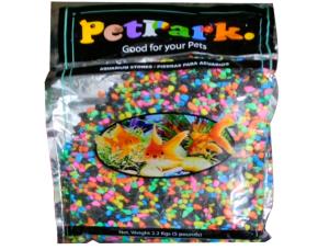 Bolsa 2.2Kgs Piedras Para Acuarios Negra/Multicolores