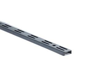 Riel Gris  Doble Ranura Vertical Para Pared 39 3/8\