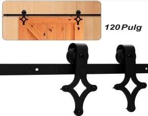 Jgo.rieles Con Accesorios P/Puertas Corredizas Dobles 120\