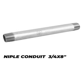 Niple Conduit  3/4X8\