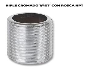 Niple Cromado 1/4X1\