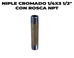Niple Cromado 1/4X3 1/2\