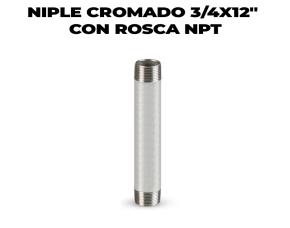 Niple Cromado 3/4X12\