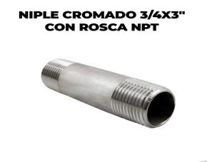 Niple Cromado 3/4X3\