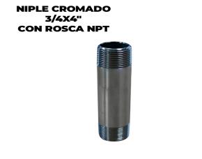 Niple Cromado 3/4X4\