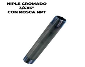 Niple Cromado 3/4X6\