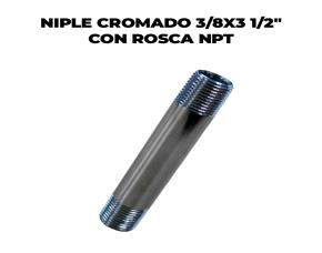 Niple Cromado 3/8X3 1/2\