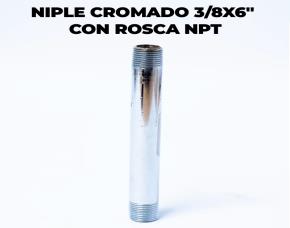 Niple Cromado 3/8X6\
