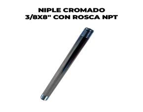 Niple Cromado 3/8X8\