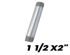 Niple Galvanizado 1 1/2X2\