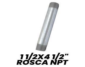 Niple Galvanizado 1 1/2X4 1/2\