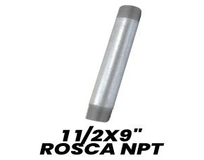 Niple Galvanizado 1 1/2X9\